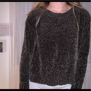 Dark Brown Chenille Sweater